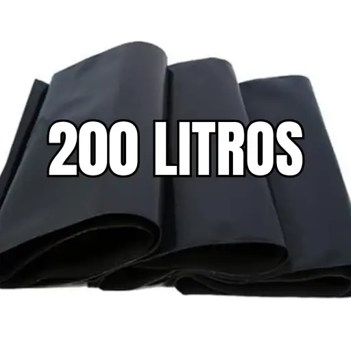 SACO DE LIXO 200 LITROS 95X1,50X0,10 (50 UNIDADES)