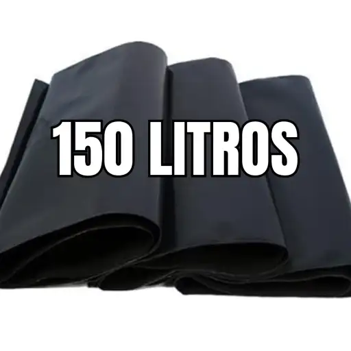 SACO DE LIXO 150 LITROS 92X1,20X0,10 (50 UNIDADES)