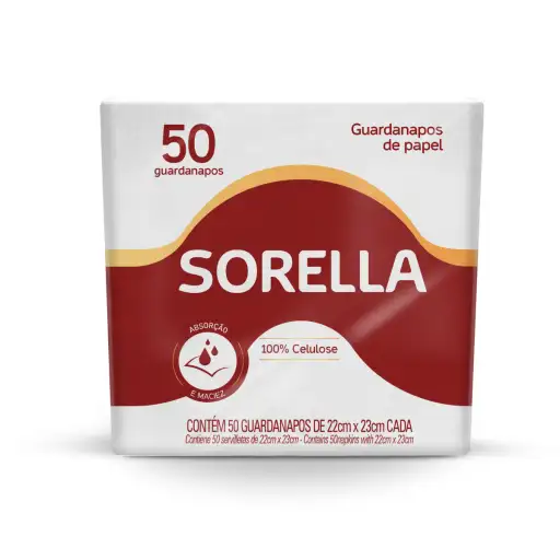 Guardanapo Sorella 22x23 caixa com 96 pacotes